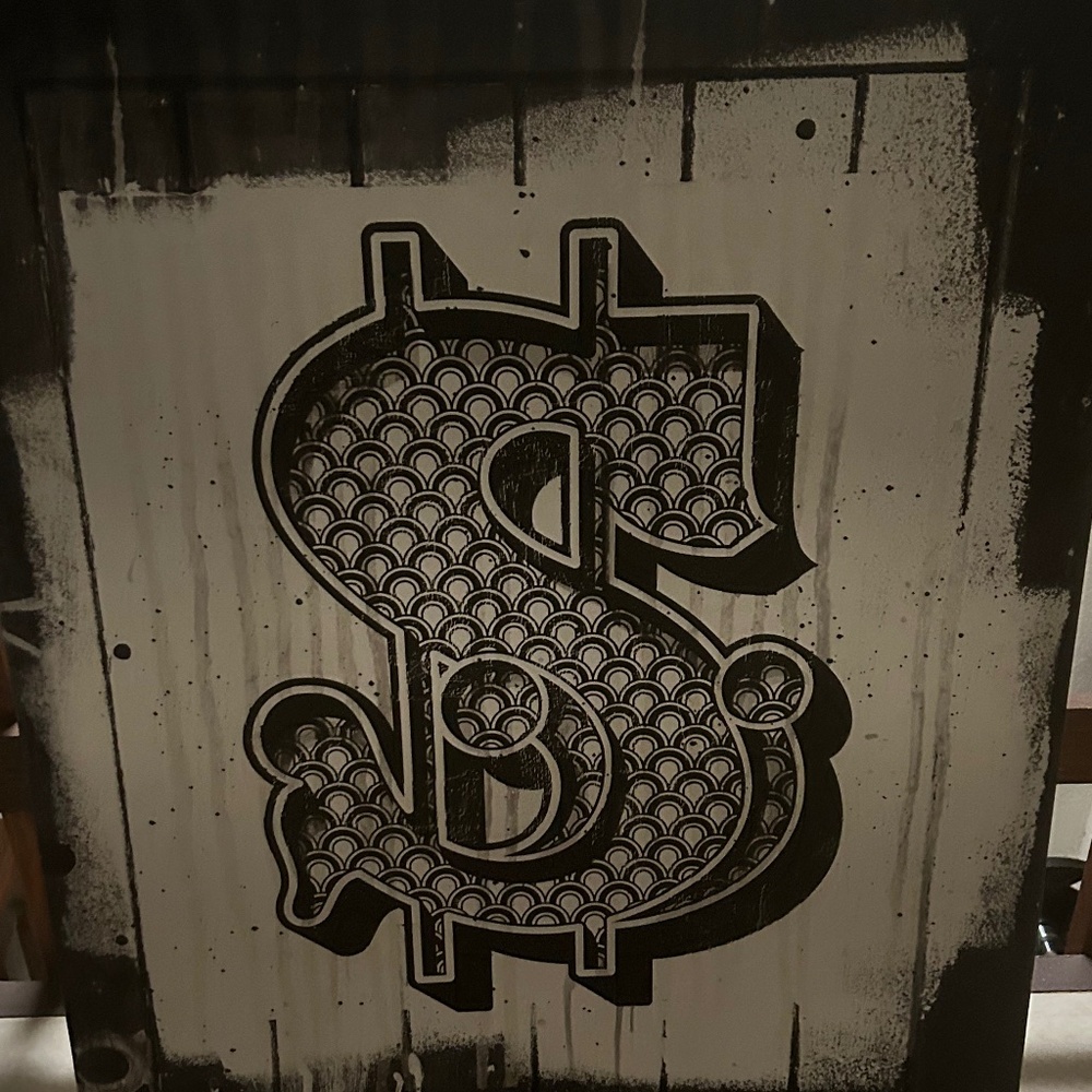 Dollar Sign painting